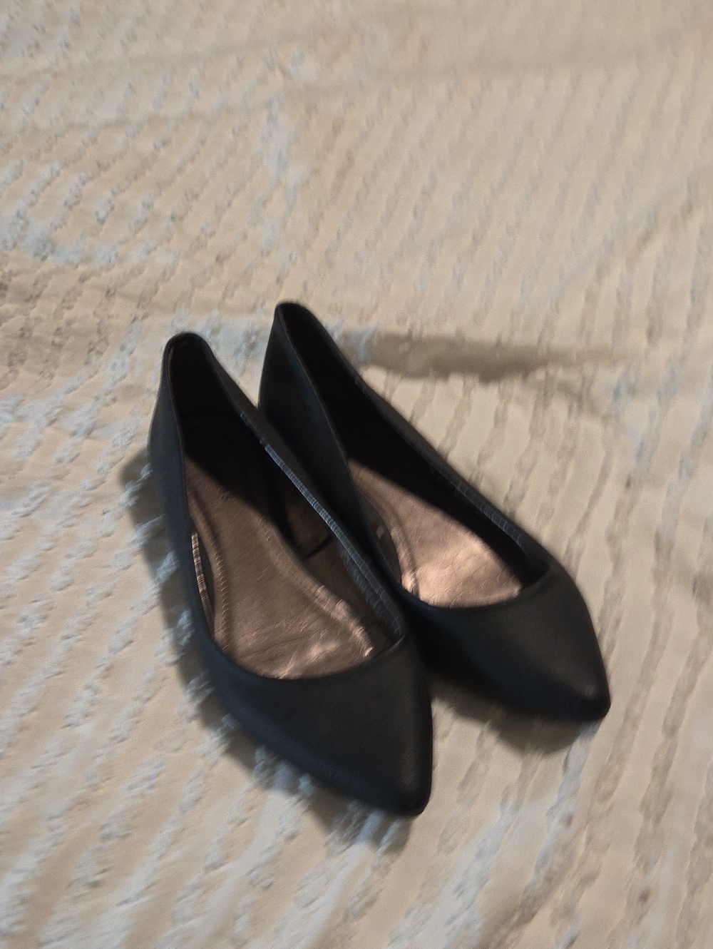 Express Black Pointed Toe Ballet Flats